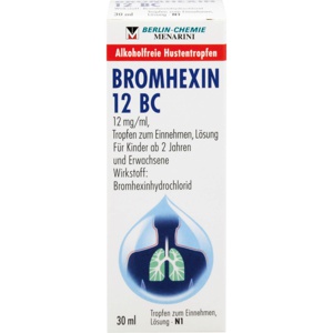 BROMHEXIN 12 BC Tropfen zum Einnehmen Produktbild