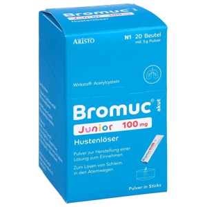 BROMUC akut Junior 100 mg Hustenlöser P.H.e.L.z.E. Produktbild