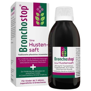 Bronchostop® Sine Hustensaft, 200 ml Flüssigkeit zum Einnehmen Produktbild