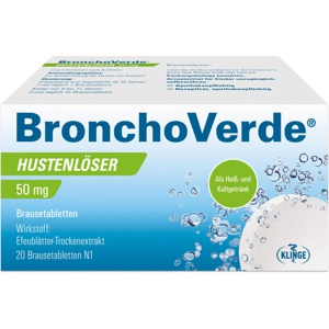 BRONCHOVERDE-Hustenloeser-50-mg-Brausetabletten Produktbild