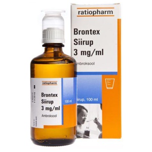 BRONTEX SIIRUP 3MG/ML 100 ml toote pilt