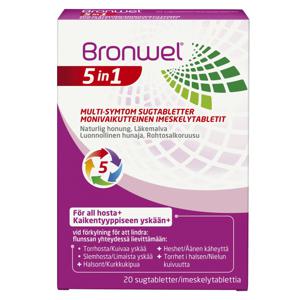 Bronwel 5 in1 Multi-Symtom Sugtabletter, 20 st produkt bild