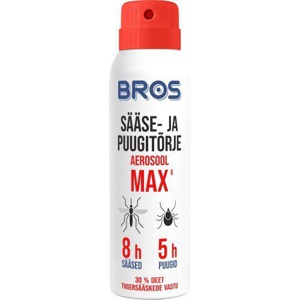 BROS sääse- ja puugitõrje aerosool Max 90 ml toote pilt