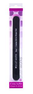 Brushworks 6 Sided Nail File Shape & Shine produkt bild