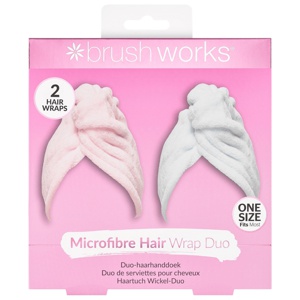 Brushworks Hair Towel Wrap 2pcs produktbillede