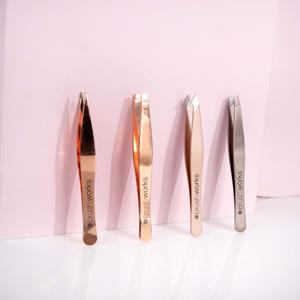 Brushworks HD Combination Tweezer Set Gold produkt bild