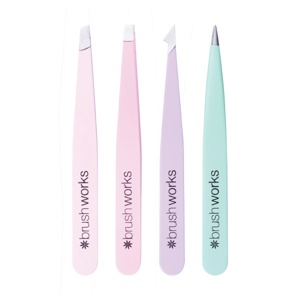 Brushworks HD Combination Tweezer Set Pastel produktbilde