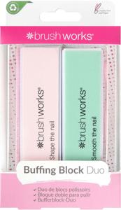 Brushworks Nail Buffing Block Pastel 2 st produkt bild