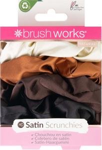 Brushworks Natural Satin Scrunchies 4pcs produkt bild
