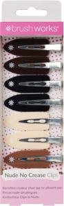Brushworks Nude No Crease Hair Clips (Pack of 8) produkt bild