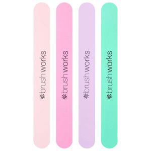 Brushworks Pastel Coloured Nail Files 4 st produkt bild