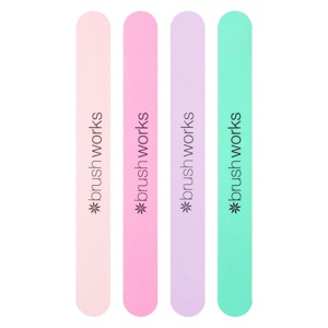 Brushworks Pastel Coloured Nail Files 4 stk produktbilde