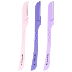 Brushworks Precision Eyebrow Razor 3 stk. produktbillede