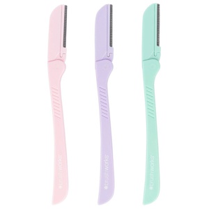 Brushworks Precision Eyebrow Razor Pastel 3 st produkt bild