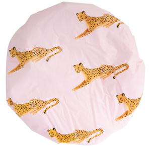 Brushworks Reversible Shower Cap Leopard Pattern produkt bild