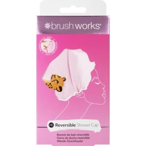 Brushworks Reversible Shower Cap Leopard Pattern produktbilde