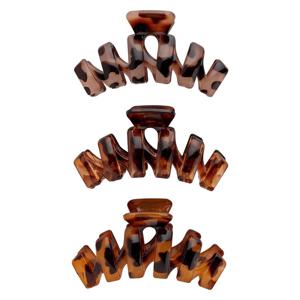 Brushworks Tortoiseshell Claw Clips - 3 Pack produkt bild
