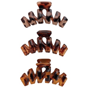 Brushworks Tortoiseshell Claw Clips, 3 stk. produktbilde