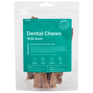 Buddy Dental Chews, Duck, 100 g produkt bild