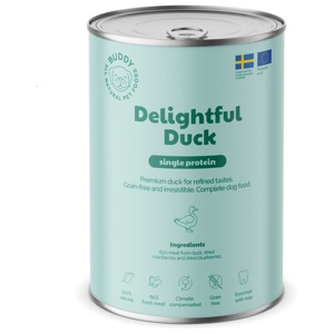Buddy Dog Delightful Duck 6x400 g produkt bild