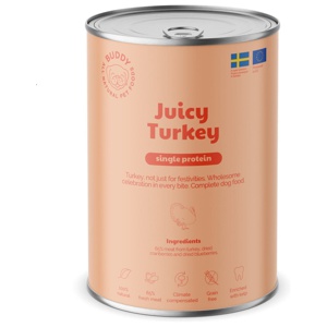 Buddy Dog Juicy Turkey 6x400 g produkt bild