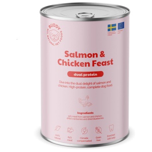 Buddy Dog Salmon & Chicken Feast 6x400 g produkt bild