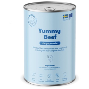 Buddy Dog Yummy Beef 6x400 g produkt bild