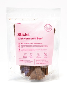 Buddy Pet Foods Venison Dental Chew, 100 g produktbilde