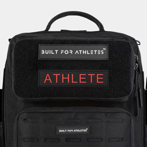 Built for Athletes Athlete Patch Black/Red Text produkt bild