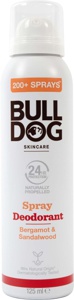 Bulldog Bergamot & Sandalwood Spray Deodorant 125 ml produktbilde