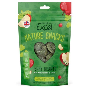 Burgess Excel Nature Snacks Herby Hearts Produktbild