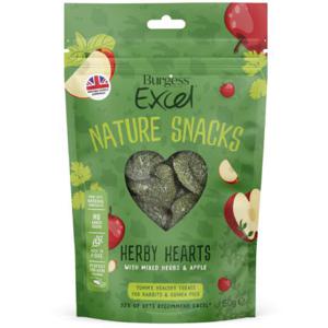 Burgess Excel Natures Snack Herby Hearts 60 g produkt bild