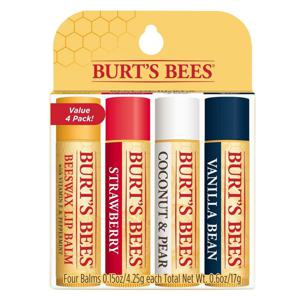 Burt's Bees Lip Balm 4 Pack Assorted 4pcs produkt bild