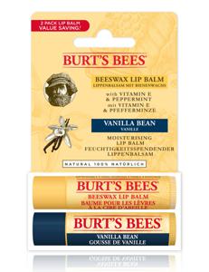 Burt's Bees Burts Bees Lip Balm Duo Beeswax & Vanilla produkt bild