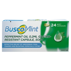 BuscoMint Gastro-Resistant IBS Relief Capsules product image