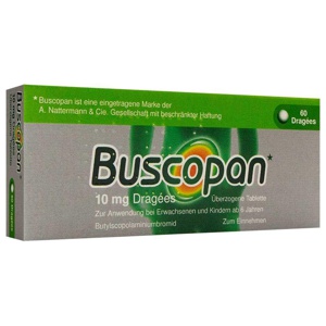 BUSCOPAN 10 mg Dragees Produktbild