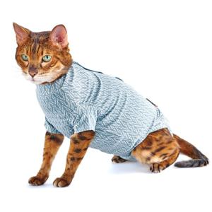 BUSTER Body Suit Step'n Go för katter med CalmDown knapphållare, S, Deep Blue produkt bild