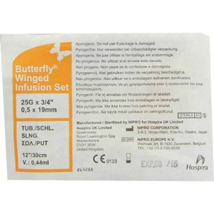 Infusionszubehör Butterfly 25 G orange, 1 St Kanüle Produktbild