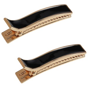 By Lyko Enameled Metal Hair Clips Black produkt bild