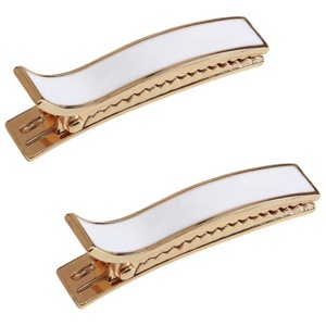By Lyko Enameled Metal Hair Clips White produkt bild