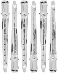 By Lyko Metallic Silver Sectioning Hair Clips produkt bild