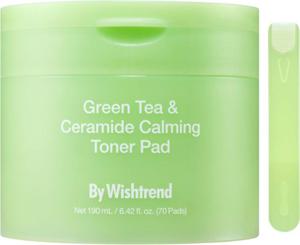 By Wishtrend Green Tea & Ceramide Calming Toner Pad 190 ml produkt bild