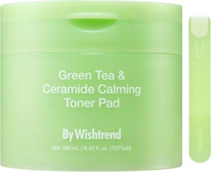 By Wishtrend Green Tea & Ceramide Calming Toner Pad 70 pcs produktbillede
