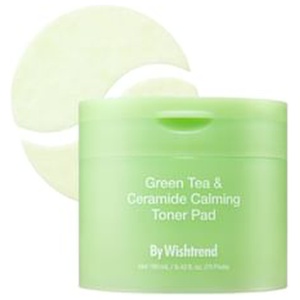 By Wishtrend - Green Tea & Ceramide Calming Toner Pad 70 pads Produktbild