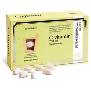 C-vitamin 750 mg - 90 tabl. produktbillede