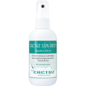 Cactuz 50% DEET mot mygg og flått 100 ml produktbilde
