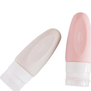 Cailap Reseförpackning Flaska Silikon Grå och Rosa 60 ml 2 st produkt bild