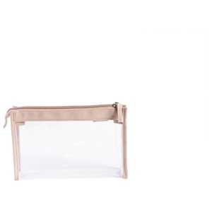 Cailap sminkväska genomskinlig/beige produkt bild