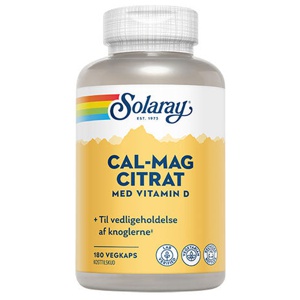 Solaray Cal-Mag Citrat + D-Vitamin produktbillede
