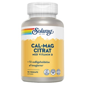 Solaray Cal-Mag Citrat + D-Vitamin produktbillede